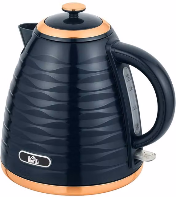 Rolipo Dark Blue Honeycomb Kettle with 1.7 l Capacity and 3 kW Rapid Boil