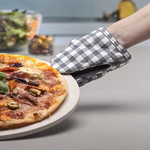 Zeal Gingham Mini Silicone Oven Mitt in Dark Grey, W/D/H: 17.5 x 13.5 x 2.5 cm – 5