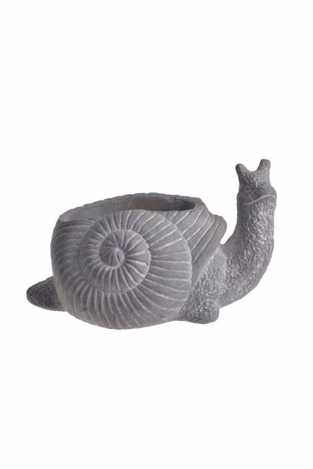 KDMD Grey Snail Concrete Outdoor Plant Pot and Indoor Planter – 2
