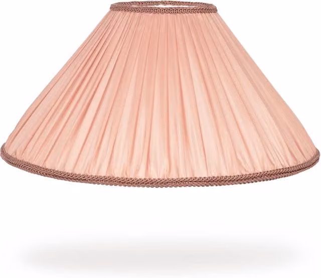 House of Hackney Romily Silk Pleated Cone Lampshade in Tourmaline Pink