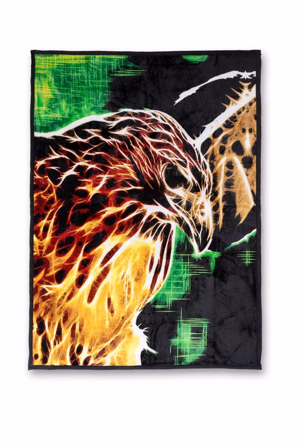 Snug City Eagle Print Fleece Animal Throw Blanket, Multicolour, W/D/H: 150 x 200 cm – 2