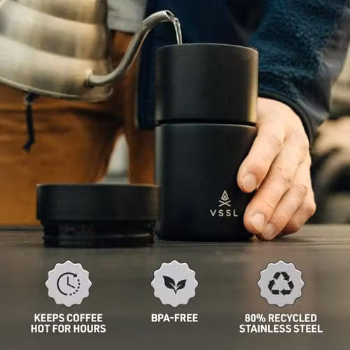 VSSL Nest Pour Over Set in Black Stainless Steel – 5