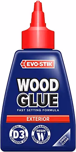 Evostik Exterior Wood Glue D3 Weatherproof Rapid Setting Dispersion 125ml