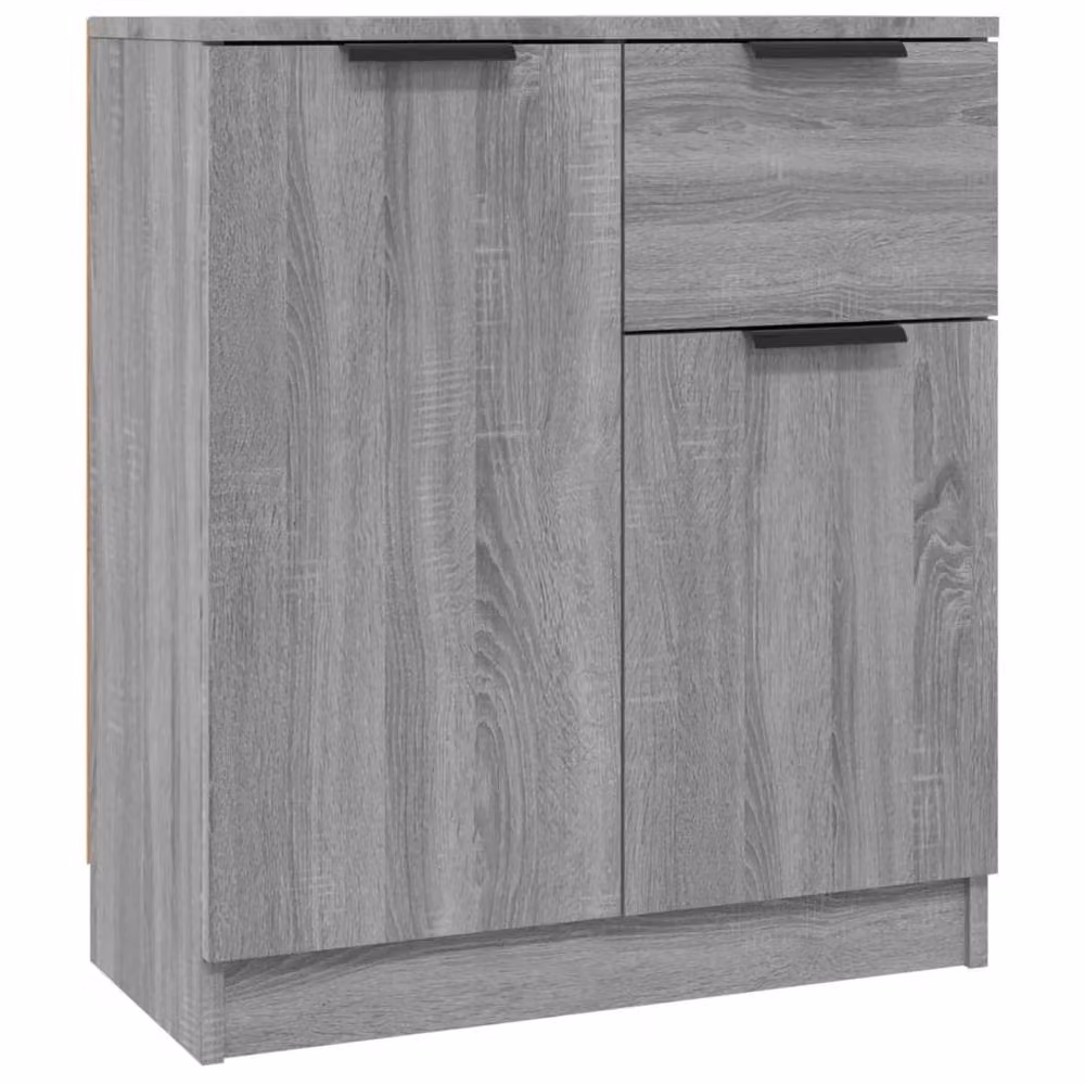 Berkfield Home Set of 2 Modern Grey Sonoma Sideboards in Engineered Wood W/D/H: 60 x 30 x 70 cm – 3