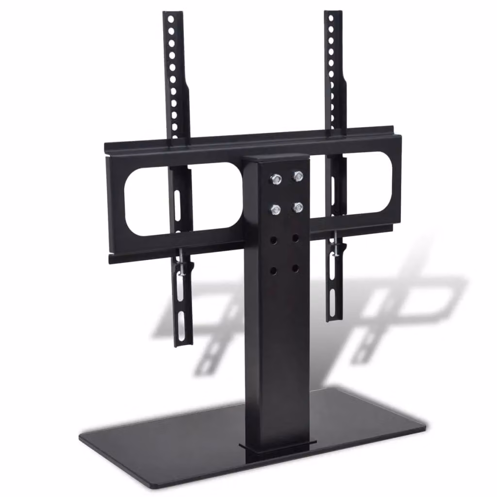 Berkfield Home Black Pedestal TV Stand for 26-42 Inch Screens with Max VESA 400x400 mm and 30kg Capacity – 3