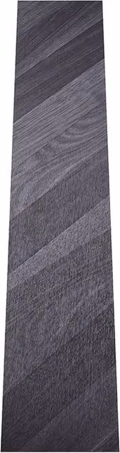 Livingandhome Chevron Self-Adhesive PVC Flooring Planks in Dark Grey