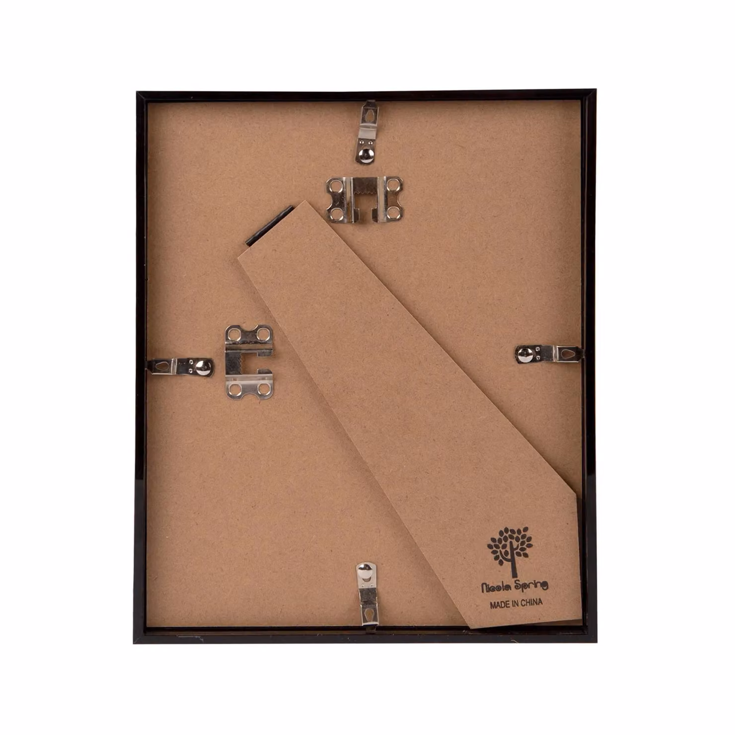Nicola Spring Pack of 2 Black 3D Deep Box Photo Frames with 4 x 6 inch Mount, W/H: 25.4 x 20.32 cm – 2