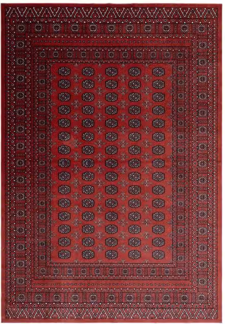 Kukoon Red Traditional Persian Style Oriental Area Rug, W/D/H: 80 x 300 cm