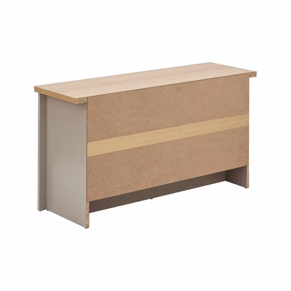 EONLION Grey Shoe Bench and Storage Seat with Back Panel, Width: 100 cm – 3