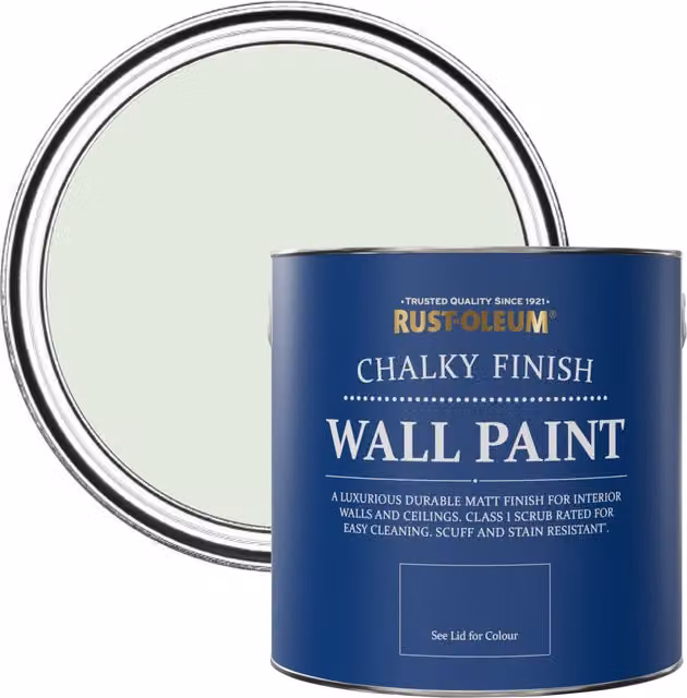 Rust-Oleum Sage Mist Green Matt Water-Based Chalky Wall Paint 2.5L