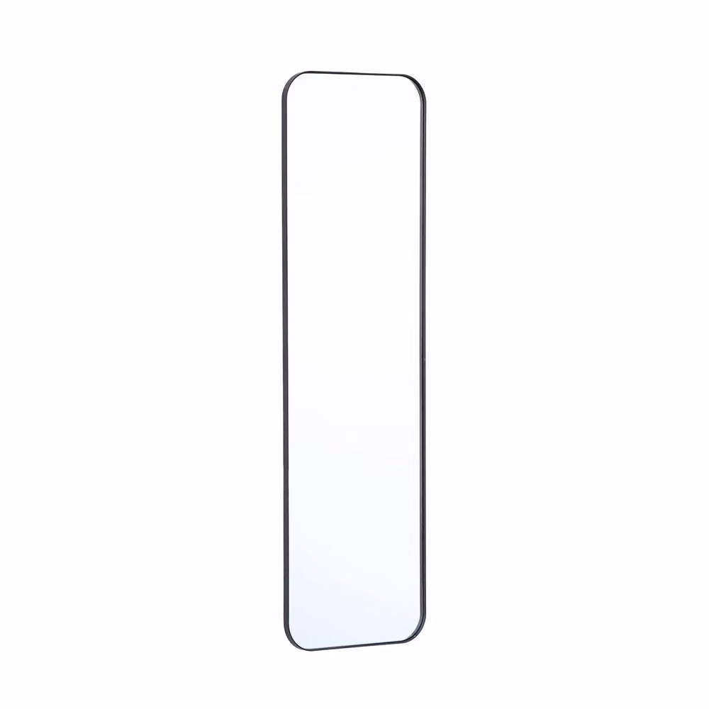 Sweekeek Modern Rectangular Steel Wall Mirror in Black, Width: 120 cm – 2