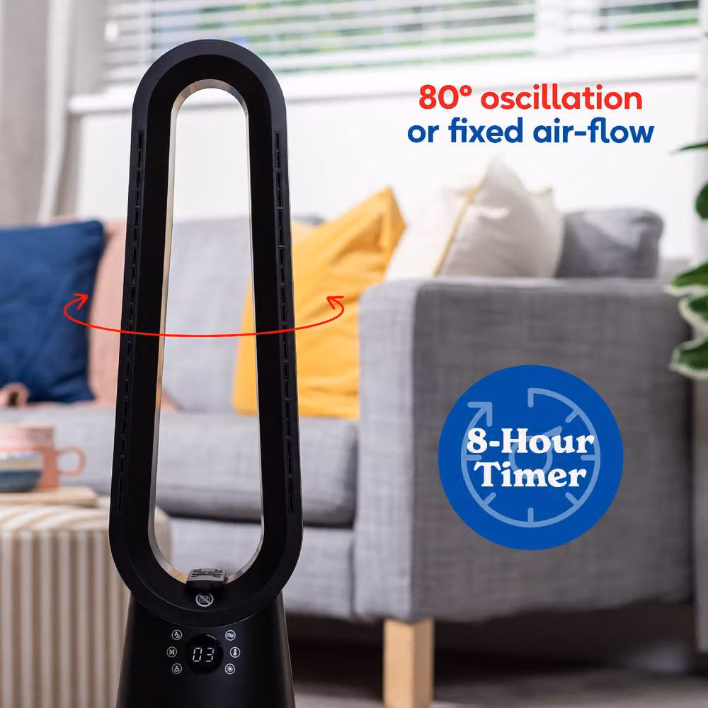 Russell Hobbs 2000W Bladeless Cooling Fan and Heater with Remote Control and Timer in Black, RHBHC2030B – 7