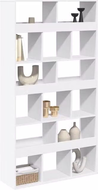 Berkfield Home White MDF Room Divider, W/D/H: 100 x 33 x 187.5 cm