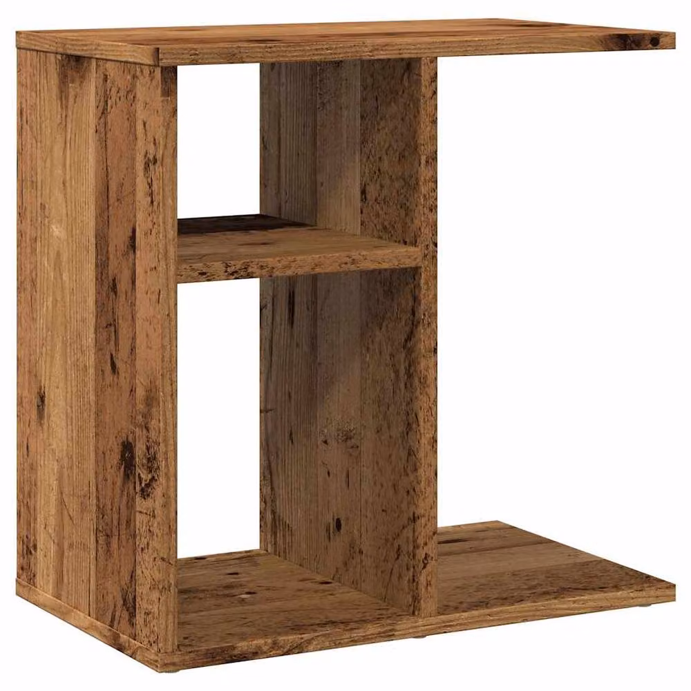 Berkfield Home Old Wood Side Table in Brown, W/D/H: 50 x 30 x 50 cm – 3
