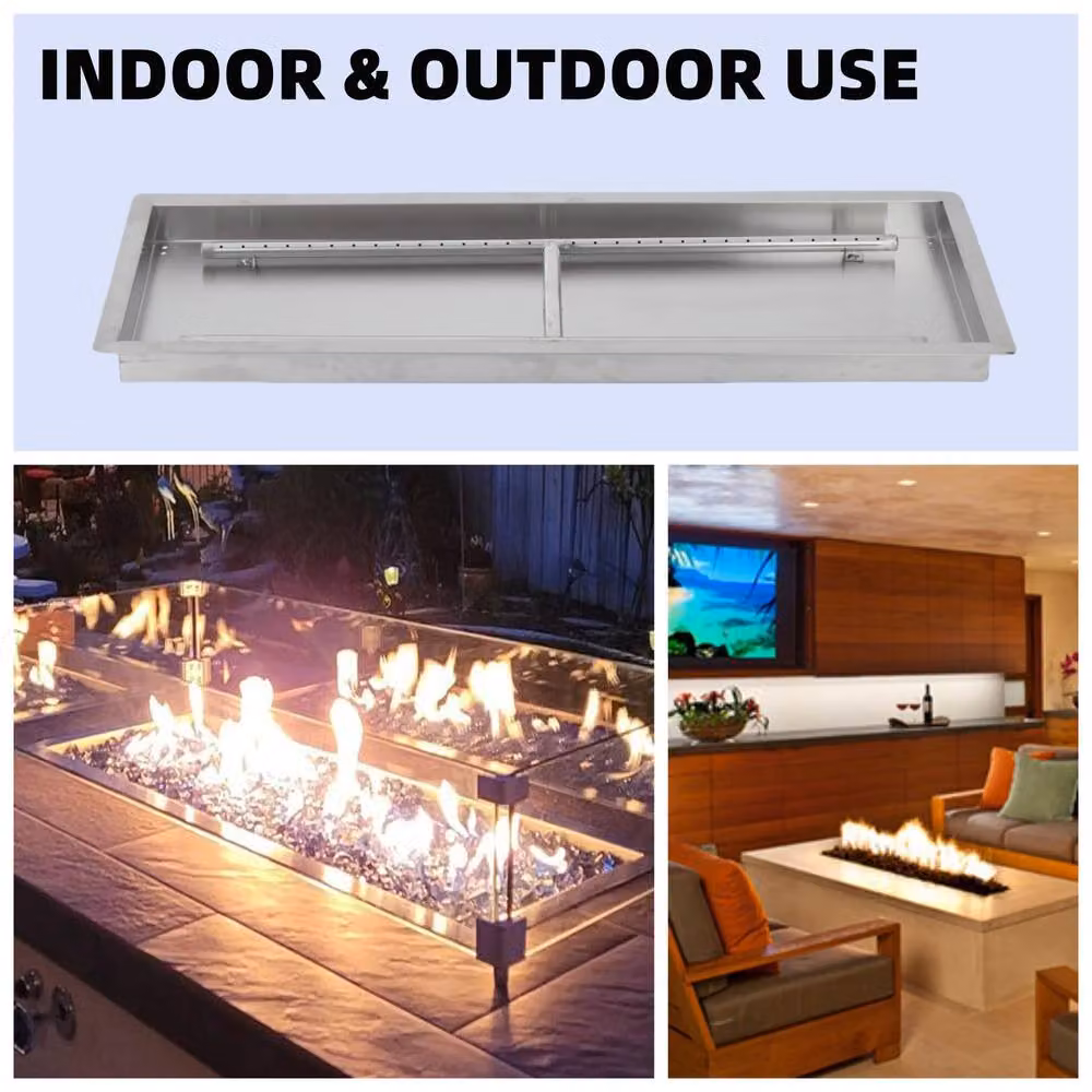 London Boutique Silver Drop-In Fire Pit Disposable Lighter Kit and Heat Source – 2