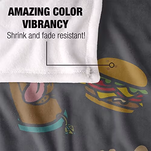 LOGOVISION Scooby Doo Throw Blanket, Multicolour and White, W/D/H: 152 x 127 cm – 3