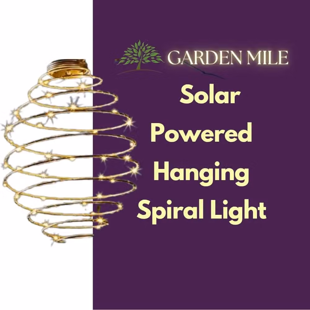 Marco Paul Large Solar Spiral LED Garden Light in White with Dusk Sensor – 3