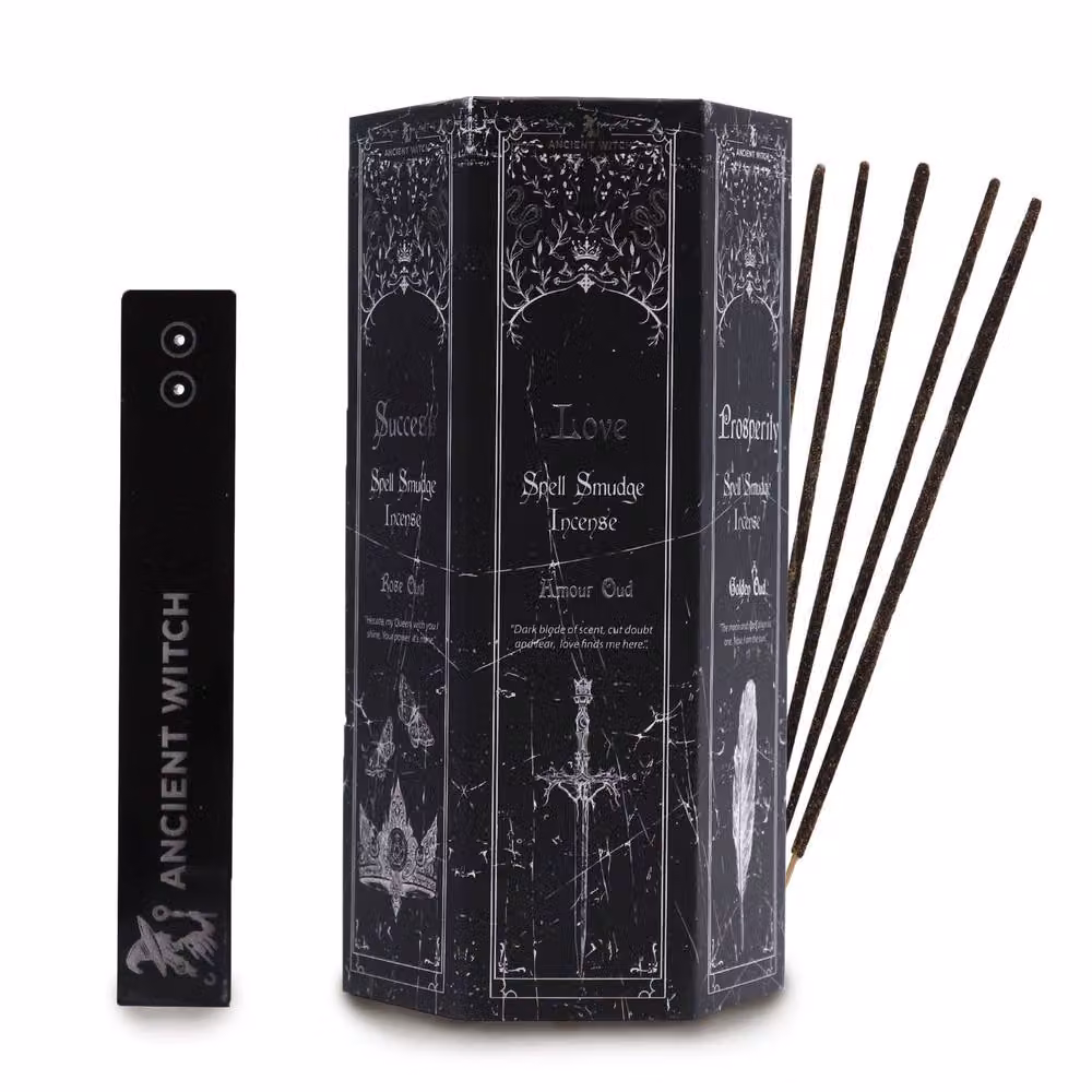 Serenityy Pyramid Display Incense Set with 5 Woody Scented Sticks in Black – 3