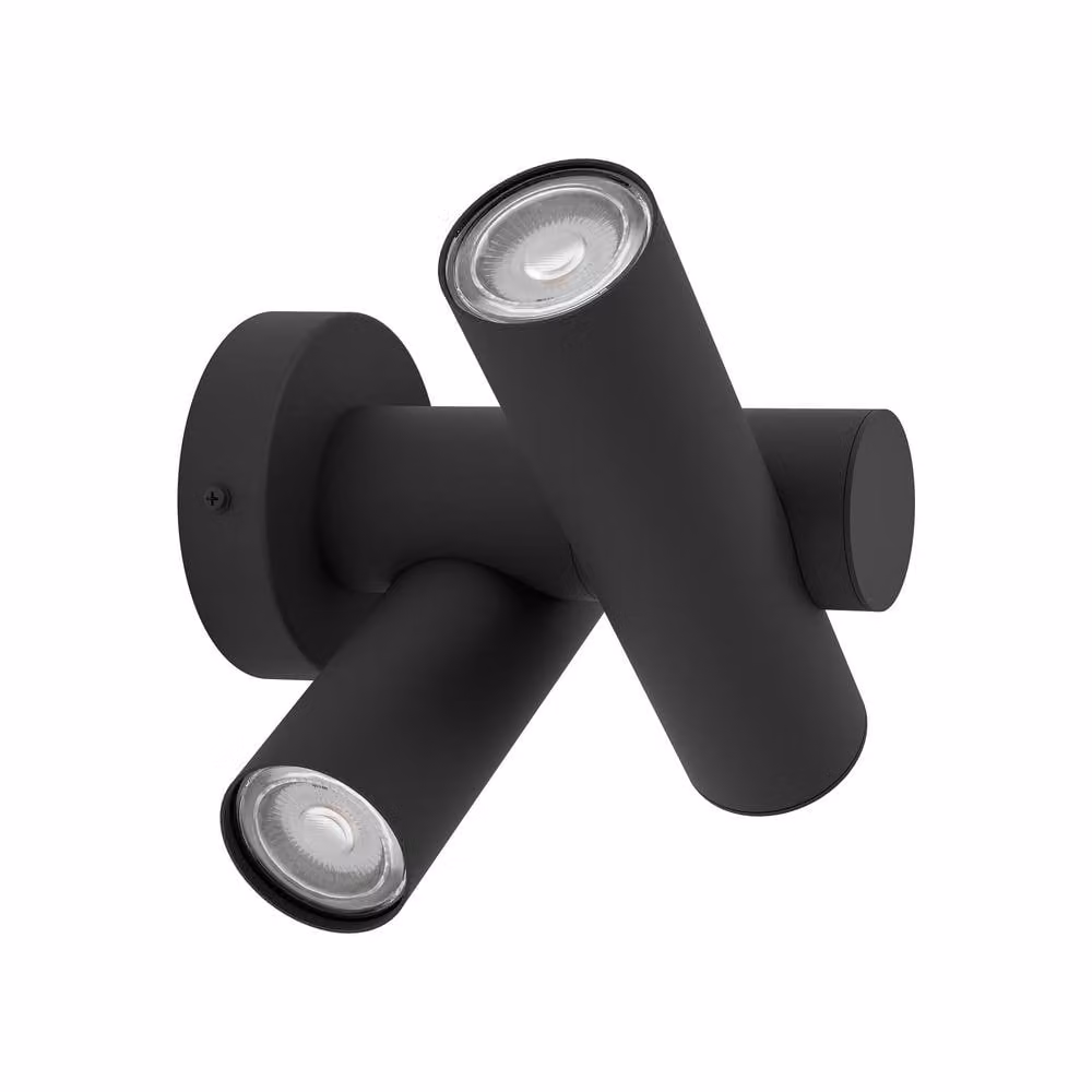 Eglo Fossignano LED Outdoor Wall Light in Black with Warm White Light and IP44 Weatherproof Rating – 2