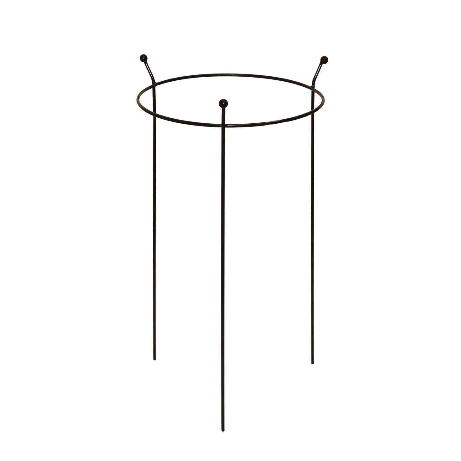 Samuel Alexander Black Steel Heavy Duty Herbaceous Garden Plant Support Ring, W: 60 cm, D: 35 cm – 3