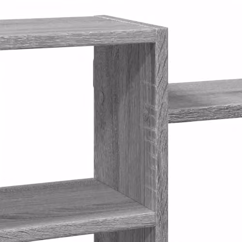 vidaXL Wall Shelf in Grey Sonoma, W: 129 cm, D: 42 cm, H: 18 cm, Engineered Wood – 3