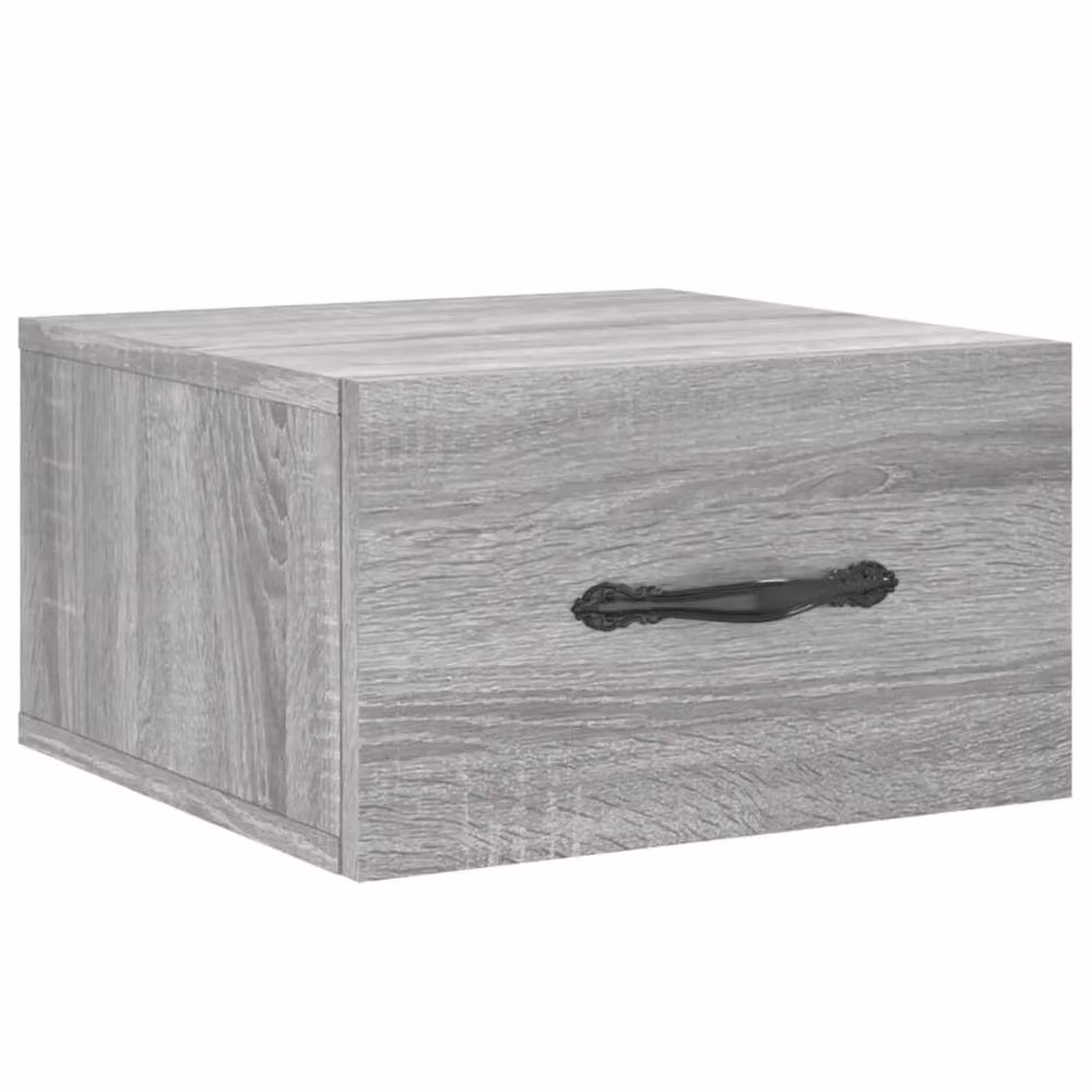 Berkfield Home Wall-mounted Bedside Cabinet in Grey Sonoma, W/D/H: 35 x 35 x 20 cm – 2