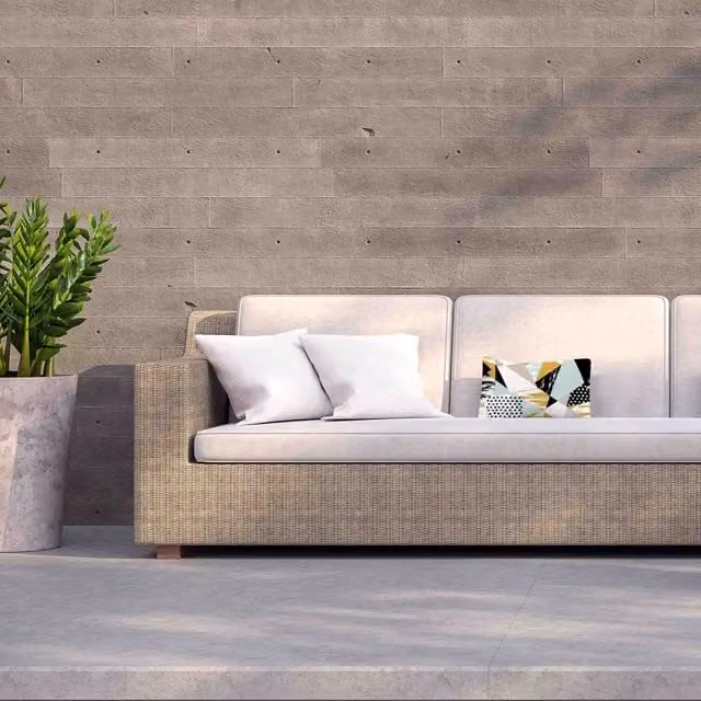 Benjamin Tate Design LTD Rectangular Outdoor Cushion in Blue, Gold and Black Graphic Shapes