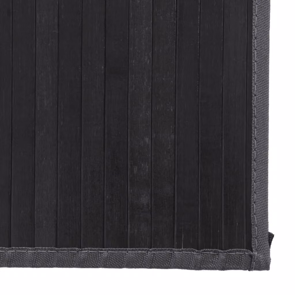 Berkfield Home Rectangular Bamboo Rug in Grey, W/D/H: 80 x 300 cm – 5
