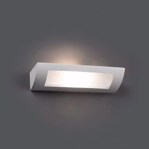 Faro Barcelona Chera 63175 White Plaster and Ceramic Up and Down Wall Light, 100 W – 2