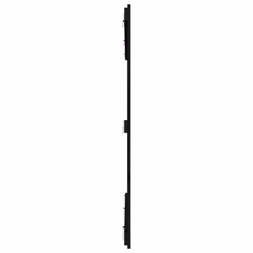 Berkfield Home Black Rustic Solid Pine Wall Mount Headboard W/D/H: 166 x 3 x 110 cm – 5
