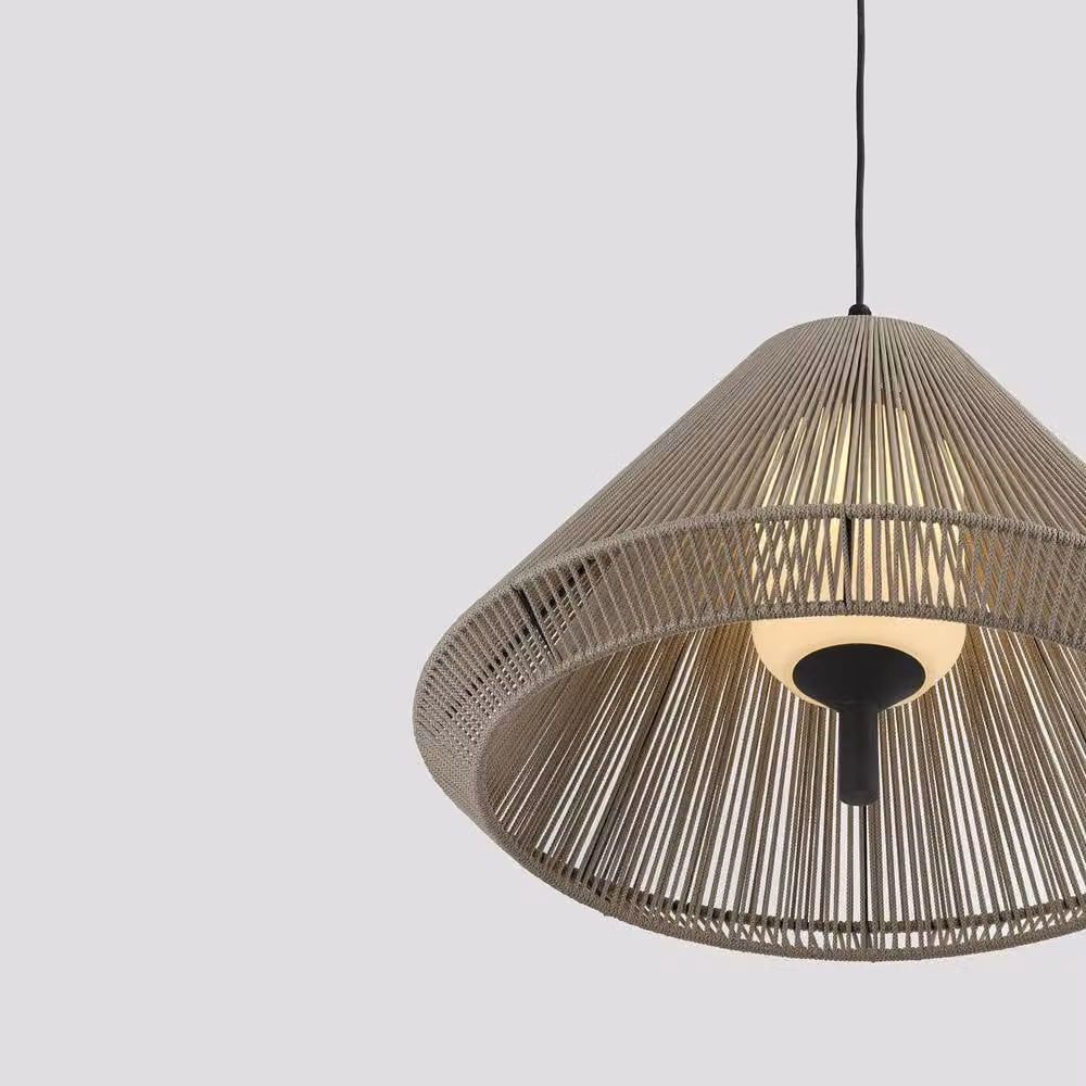 Netlighting Saigon Out C70 Grey Beige Cone Cap Pendant Lamp in Stone and Aluminium with IP65 Rating – 2