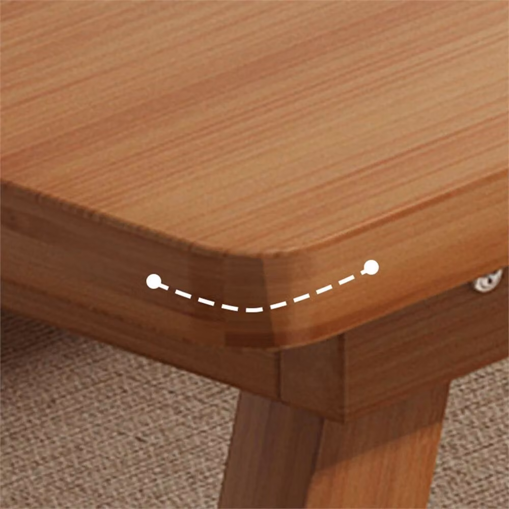 Nordara Brown Bamboo Folding Coffee Tea Tatami Low Floor Table, W/D/H: 77 x 34.3 x 27 cm – 3