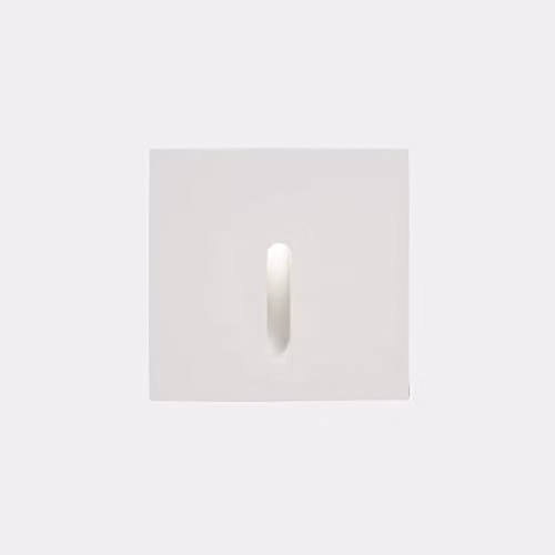 Netlighting Bat Square Outdoor LED Recessed Wall Light, White, 2.2W, 3000K, IP65