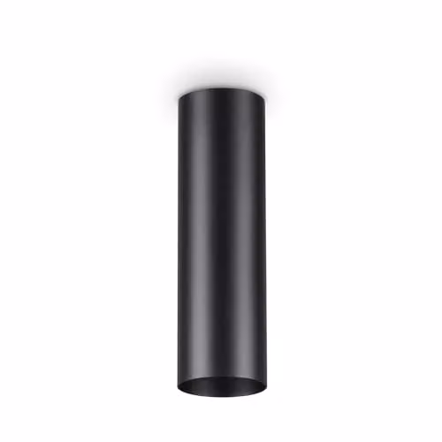 Ideal Lux Black Cylinder Surface Mounted Ceiling Lamp with GU10 Socket – 1