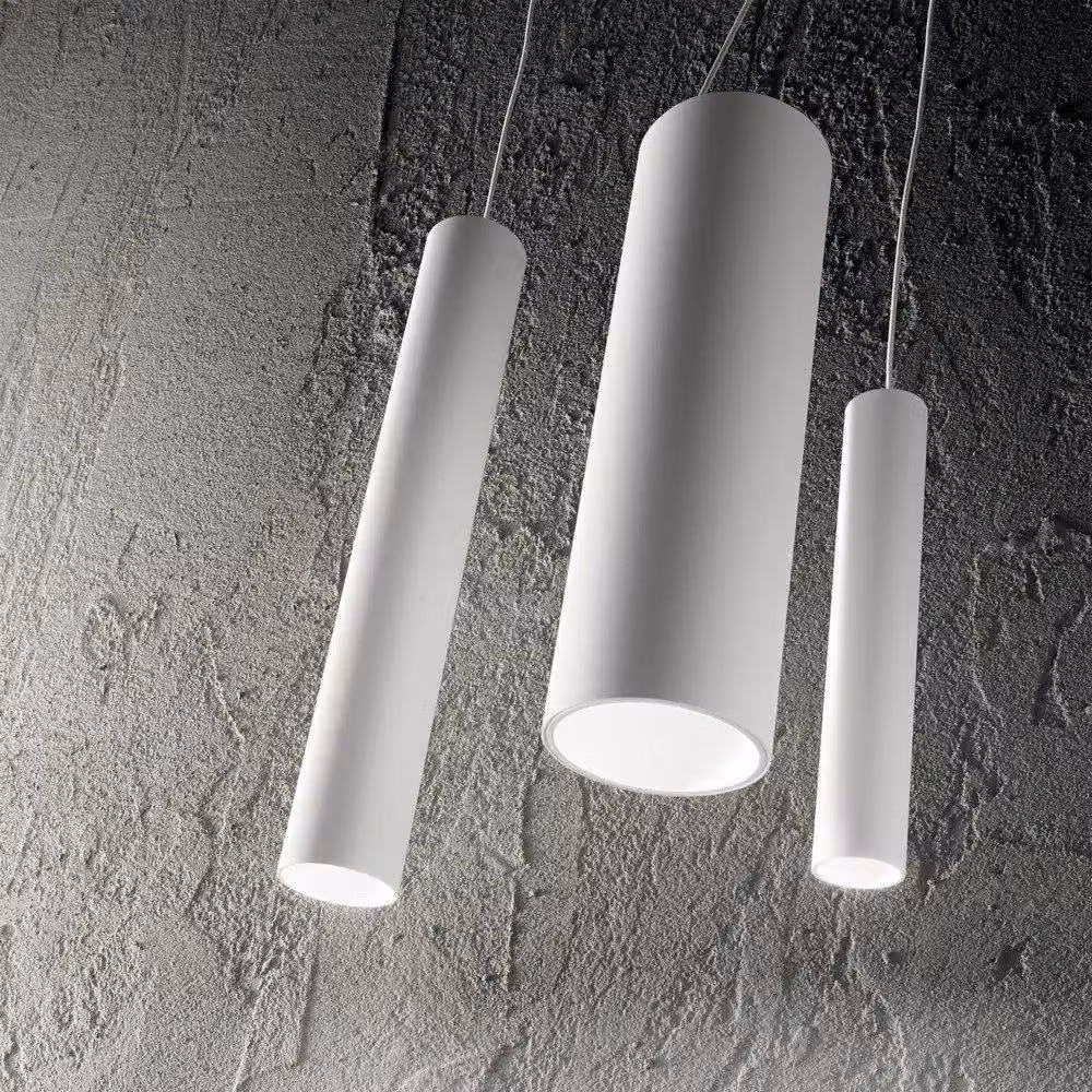 Netlighting Tube LED Cylinder Suspended Ceiling Pendant Light in White – 2