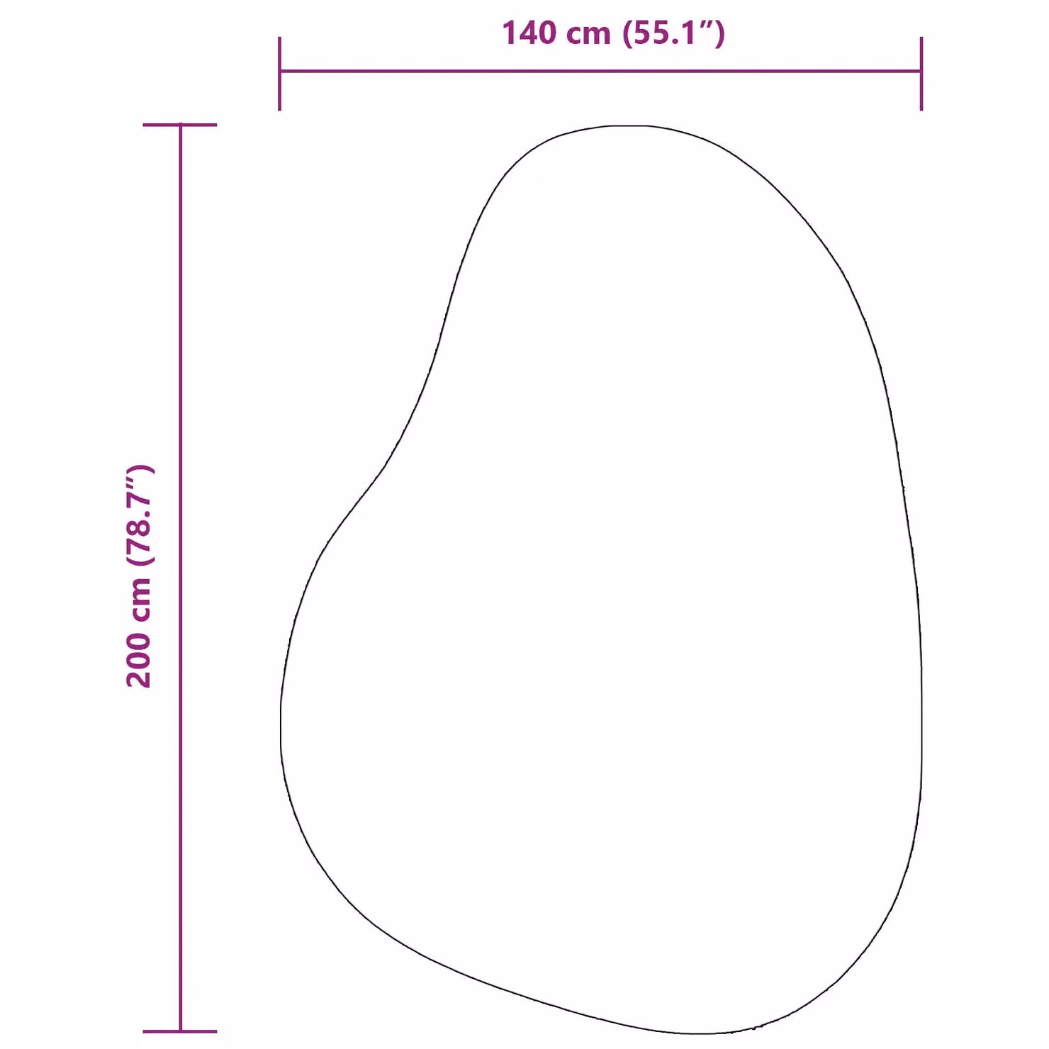 Berkfield Home Modern Oval Black Polypropylene Area Rug, W: 140 cm x D: 200 cm – 5