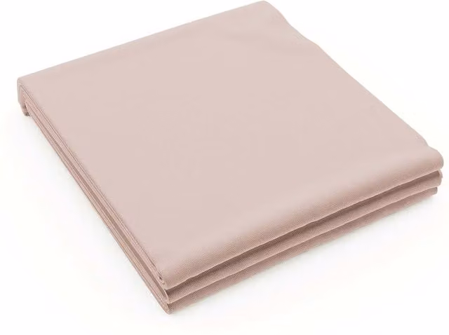 Bedeck of Belfast 200 Thread Count Cotton Percale Double Flat Sheet, Pink, W: 140 cm, L: 200 cm