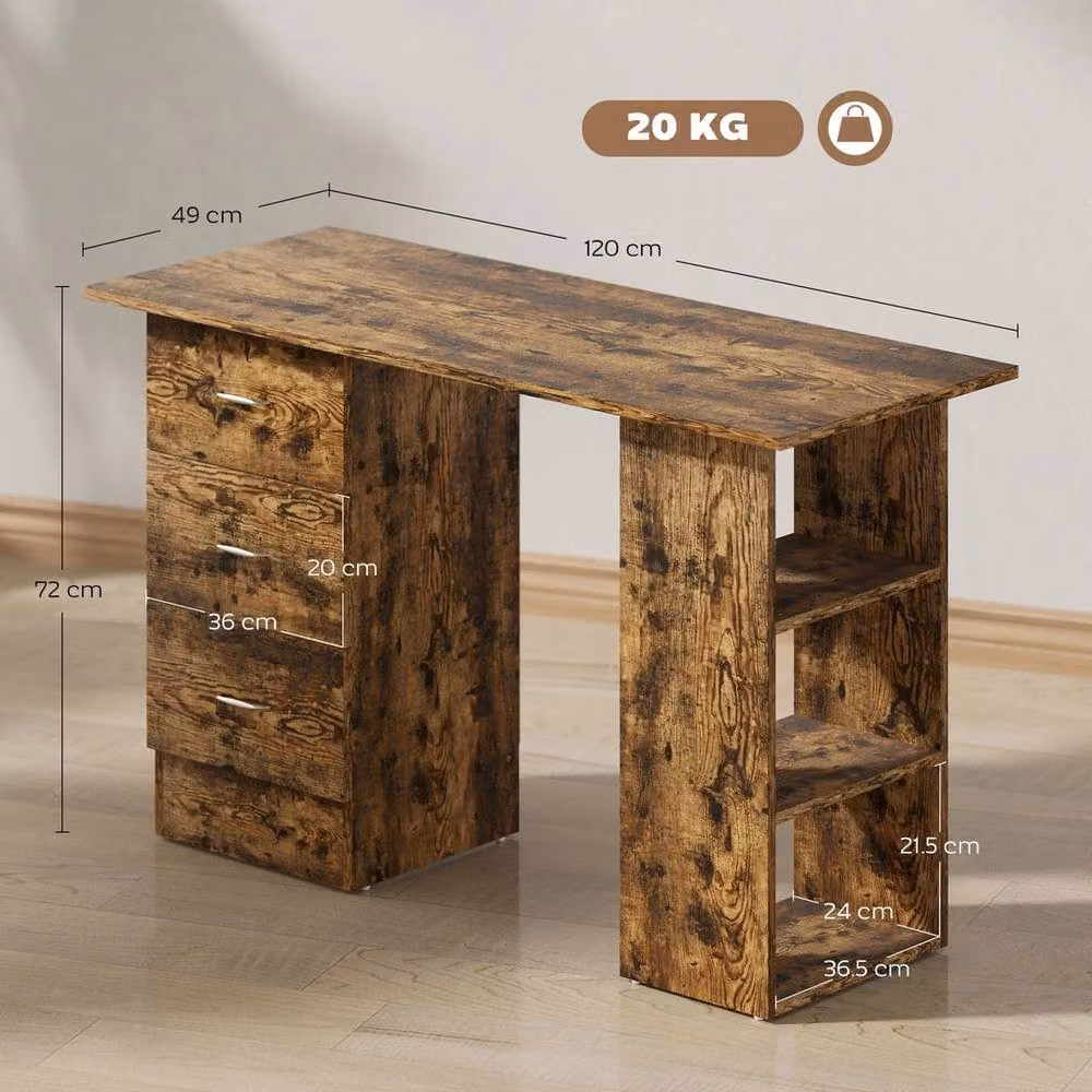 SPETLEK Brown Computer Desk for Home Office – 2