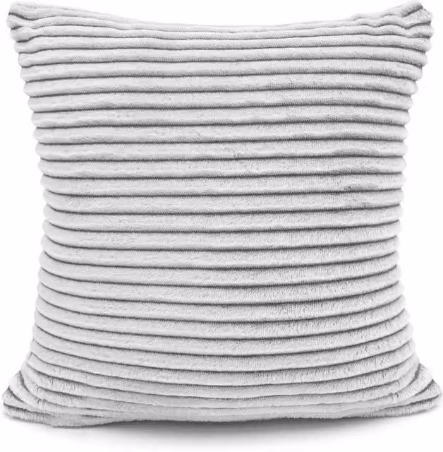 Velosso Soft Snug Deluxe Checked Cord Cushion in Grey