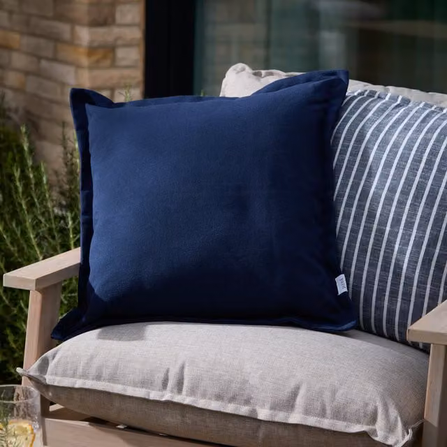 Make It A Home Holmfirth Canvas Outdoor Cushion in Beige and Yellow