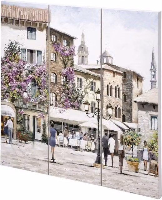 Richard Macneil Sunshine Square Multicolour Wood Plaque – 1