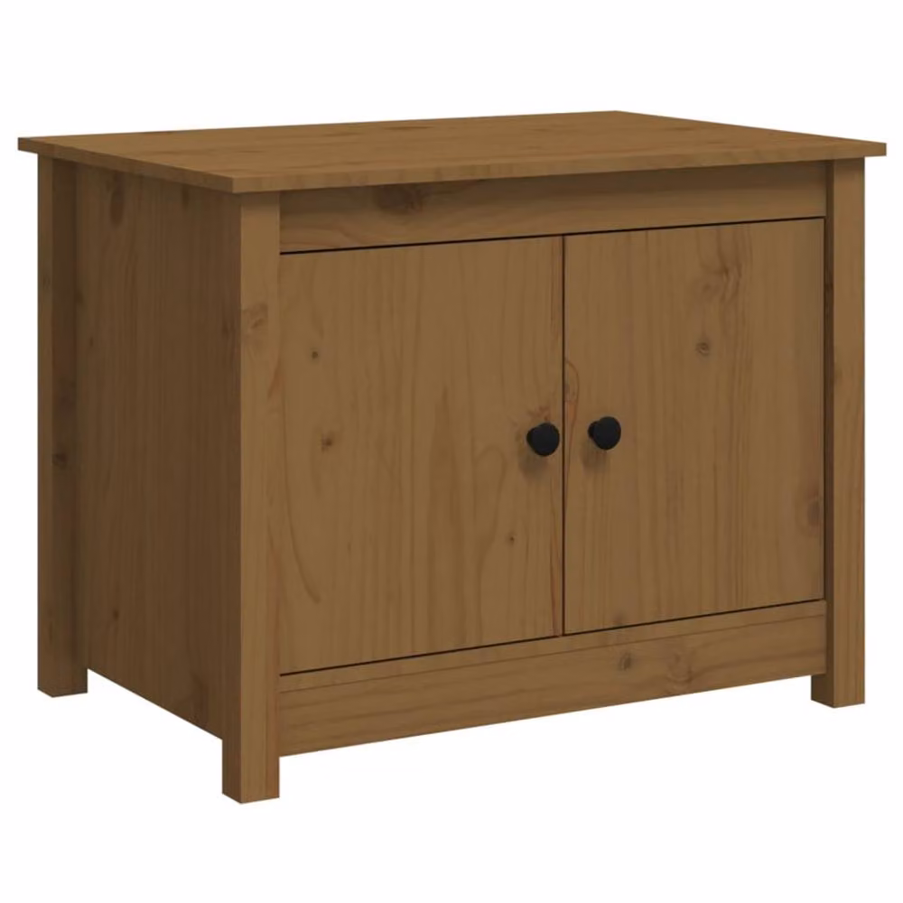 Berkfield Home Beautiful Coffee Table in Honey Brown Solid Pine, W: 71 cm, D: 49 cm, H: 55 cm – 2