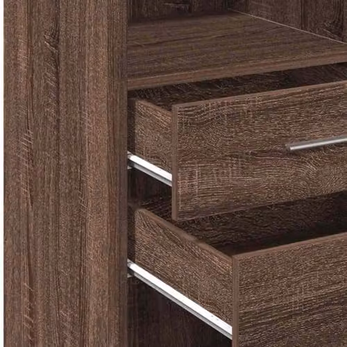 vidaXL Modern Highboard in Brown, W/D/H: 30 x 42.5 x 124 cm – 4