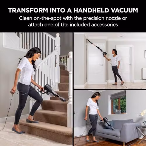 Shark HZ500UKT Corded Stick Vacuum Cleaner with Anti-Tangle Roller and LED Headlights in Gold – 3