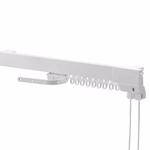 Swish Curtain Track Gliders, White, 10 Pack