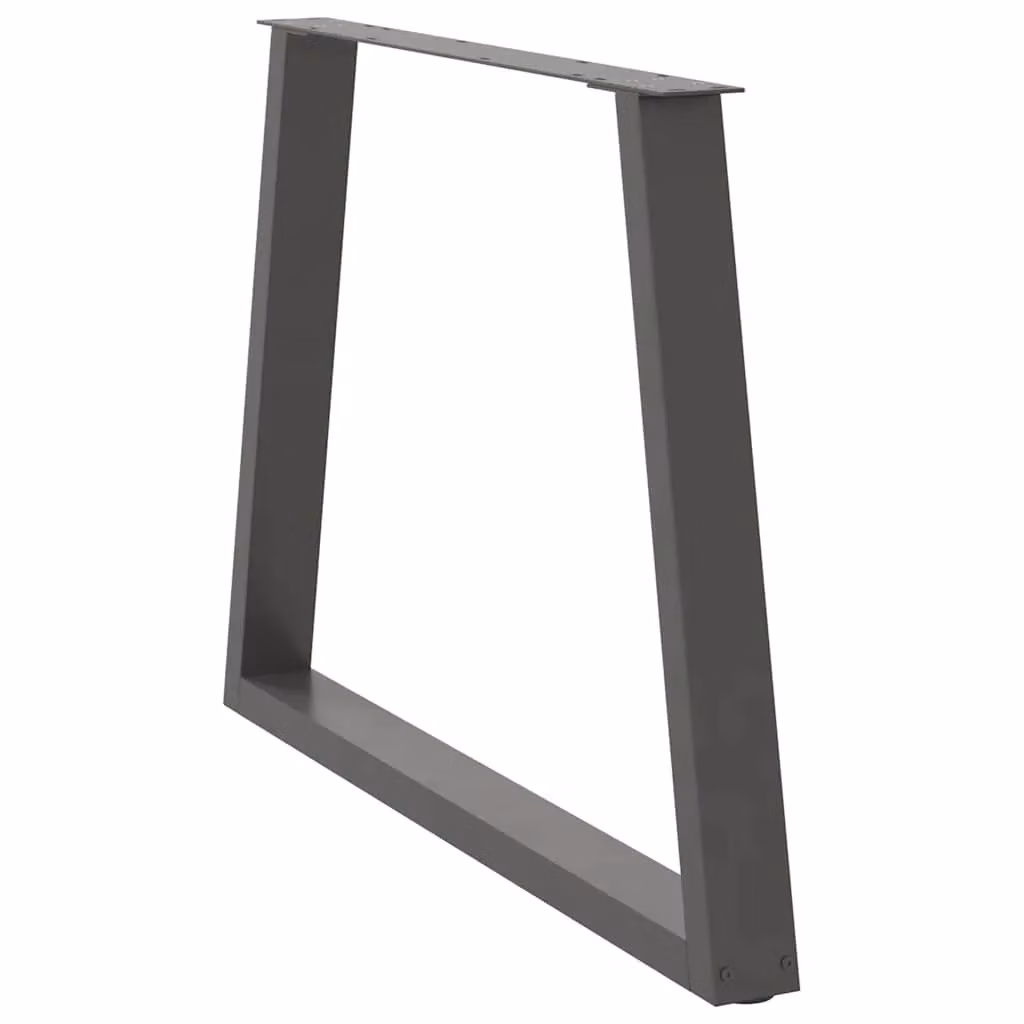 Berkfield Home V-Shape Dining Table Legs, 2 Pieces, Anthracite and Black Steel, H: 72-73.3 cm x W: 90 cm – 3