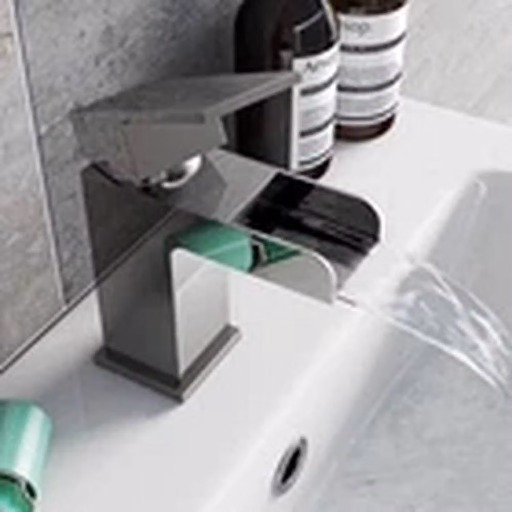 Kelvenix Waterfall Basin Mono Mixer Tap in Silver – 2