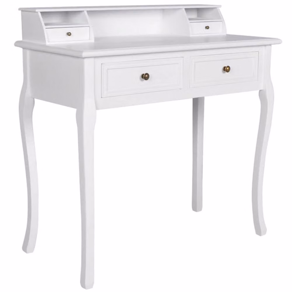 Berkfield Home Modern White Vanity Makeup Table W/D/H: 89 x 42 x 42 cm – 2