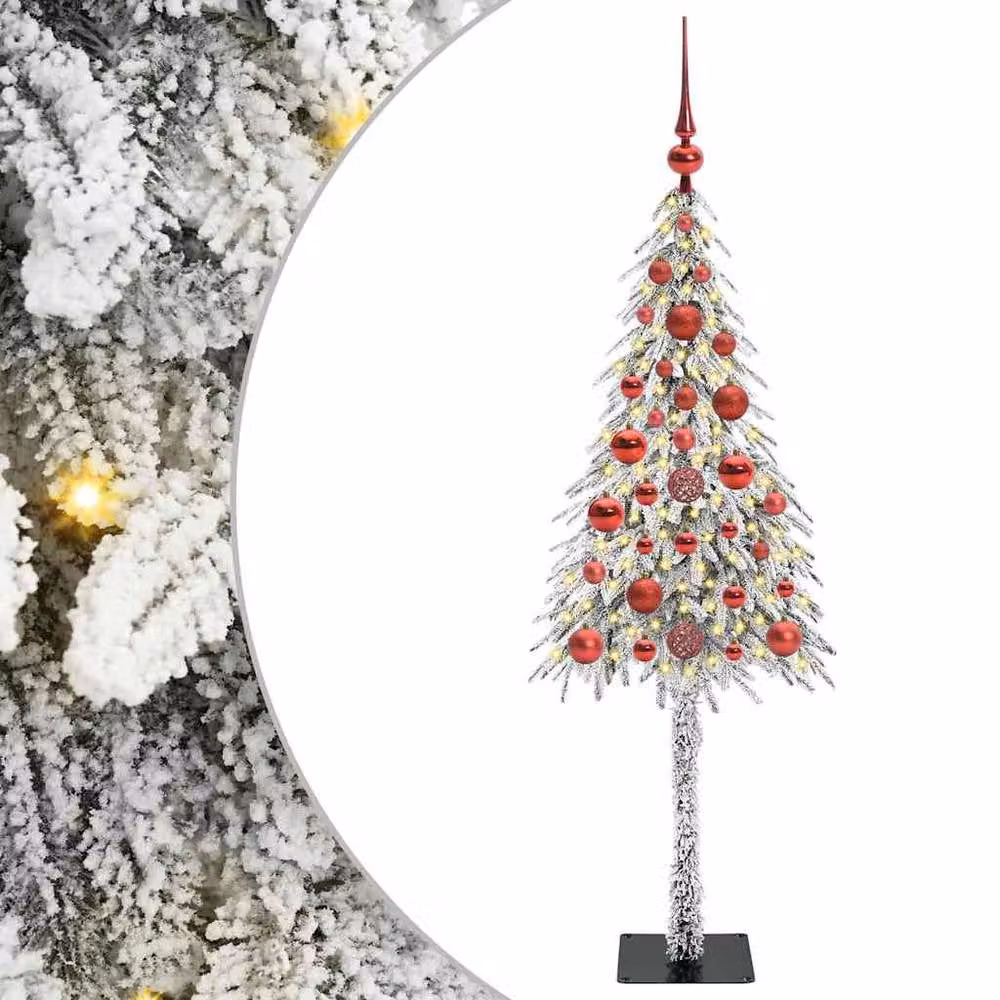 Berkfield Home White Christmas Tree with 150 LEDs, Height: 120 cm – 2