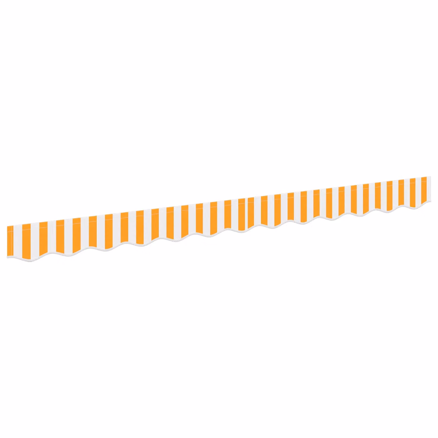 Berkfield Home Awning Valance for 2.5 m Frame, Yellow and White, W: 230 cm, H: 20 cm – 2